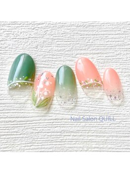 ネイルサロン クイル(QUILL)/4月フラワー(1)