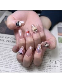 シンプル個性派ネイル