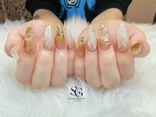 シュガービューティーネイルズ(Sugar Beauty Nails)/スカルプチュア、天然石デザイン