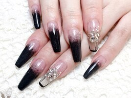 Blackスカルプ・ポイントアート