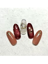 ミュナ(myuna)/クリスマスリースネイル