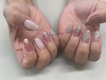 スパフーラ(Spa HULA)/ピンク系ニュアンスネイル