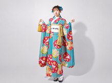 祈織着物レンタル(INORI)の雰囲気(振袖の着付け一例)