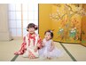 七五三セット 3歳女の子〈着付け/セット/メイク込み〉¥9,000