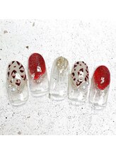 ネイルアンドまつげ リュフェール 五反田(Nail Lufaire)/レオパードネイル