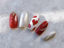 ゼル プレミアム(ZELE)/バレンタインネイル　トレンドB