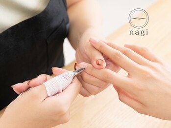 ナギ 一番町店(nagi)の写真/ケアのみのご来店も大歓迎◆ニッパーを使った丁寧なケアでさっぱりきれい♪nagiは全メニューに美爪ケア付！