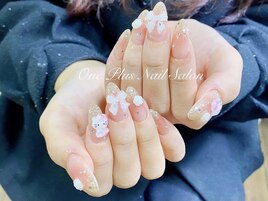ワンホンチークネイル