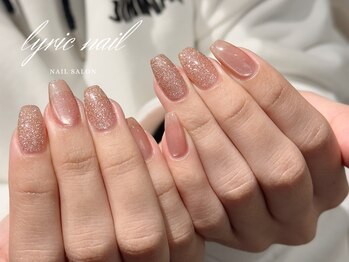 リリックネイル 本八幡店(LyricNail)/ガラス+ダイヤモンド[ネイル]