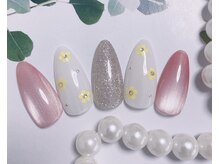 キラキラネイル 川口 南鳩ヶ谷店/春フラワーネイル