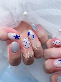 星xドットxマグネットネイル