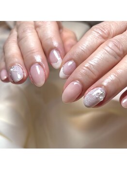 レプティーネイル(Les petite nail)の写真/4週間以内のご来店ジェルオフ無料◎フィルインで爪に優しく、理想のネイルをずっと美しく!★