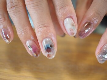 ネイルサロン ユーズ(USE.)/くすみpink-purple