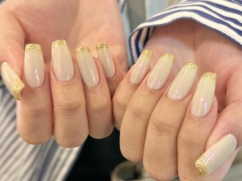 アイネイルズ 渋谷店(I nails)/【Karin.m】ミラーフレンチ