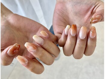 リアン 大宮(Rian)/オレンジニュアンスネイル