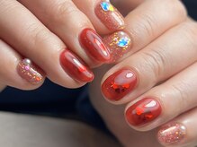 クリア 広尾 恵比寿(CLEAR)/ハートホロ×キラキラネイル