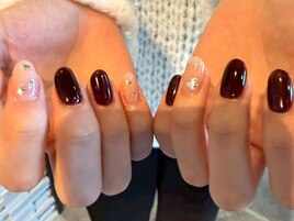 ホイルアート/ボルドー/定額