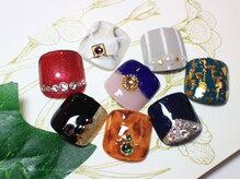 ネイルアンドアイラッシュ リラ 東三国店(Rela)/フット(シック系)¥7500他