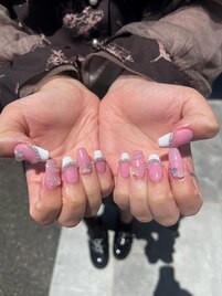 10本長さだし☆ガーリーネイル