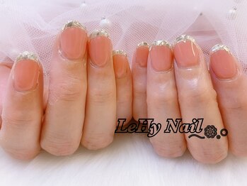 レヒネイル(LeHy nail)/ガラスフレンチネイル