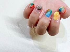 秋ネイル/ニュアンス/藤沢