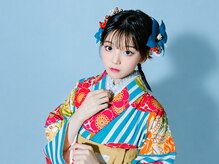 祈織着物レンタル(INORI)の雰囲気(成人式の着付けとヘアセット一例)