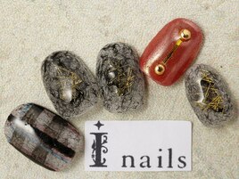 モヘアチェックミラー[吉祥寺]