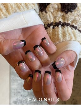 チャコネイルズ(CHACO NAILS)/French nail +Aurora/8000