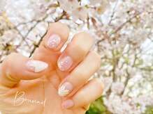 ネイルアンドアイラッシュ ボネール 銀座店(lash Bounail)/さくら　桜　手描き 花 フラワー