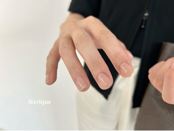 フェリークネイル(feerique nail)/オフィスネイル/ワンカラー/圓山