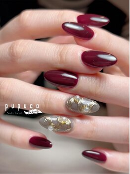 ププコザビューティー(PUPUCO THE BEAUTY)の写真/【丁寧なカウンセリング×上品な仕上がり】指先が綺麗に見える自然な長さだし＊