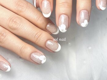 ソルネイル(sol nail)/◆春のお花フレンチ　