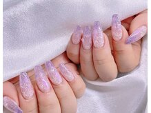 エムズ ネイルサロン(M2)/レースフラッシュグラデーション