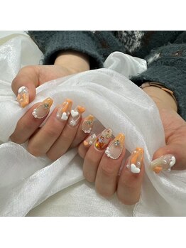 ベラーネイルズバー(Bella nails BAR)/長さだし+持ち込みデザイン