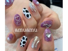 アムアム(amuamu)/ダルメシアンネイル♪