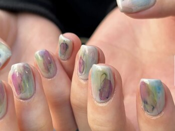ファンクションネイルズ 表参道 原宿(FUNCTION NAILS)/水彩/色鉛筆