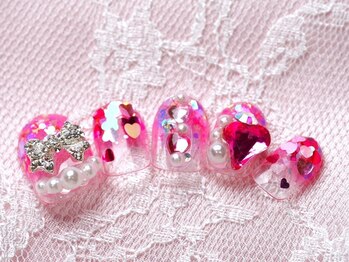 フェルタム バイ アリスボーテ 渋谷(Feltam by Arys beaute)/リボンピンクキラキラ