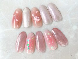 【桜チークネイル】