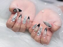 ベルグローアルファネイル(BELLE GROW ALPHA NAIL)/黒フレンチ☆