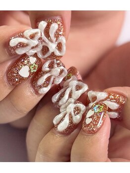 チャーレム ネイル(charlem nail)/misa限定　ぷくぷくアート☆
