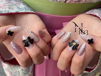 イチマルサン(N゜103)の写真/イベント・トレンドネイルは是非当店に♪華やかさをPlusしてつい自慢したくなる指先へ★長さ出し/パーツ