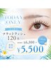 【23日限定サマークーポン☆】フラットラッシュ120本　￥6300→￥5500