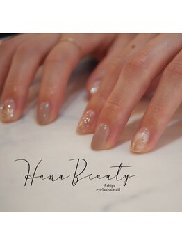 ハナビューティ アシヤ(Hana Beauty Ashiya)/透明感オトナフラワーネイル♪