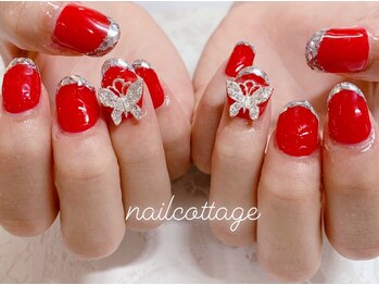 ネイルコテージ 新宿南口店(Nail cottage)/大人気!ガラスフレンチネイル
