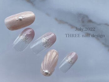 スリー(THREE)/July.2022/nail design