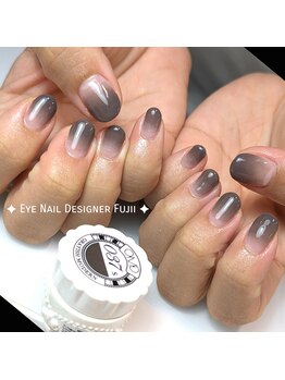 アイネイルデザイナーフジイ(Fujii)/グレーグラデーションネイル