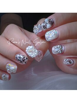 ララズネイル(Rara's Nail)/ショットネイルでも可愛く☆