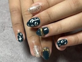 【パラジェル】レオパードネイル