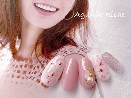 【押し花ネイル】