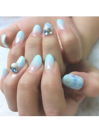 ブルーグラデーション☆